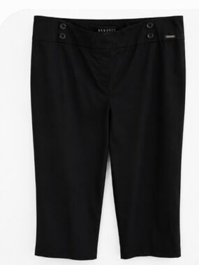 Rekucci Black Pull-On Capri Pants | Women's Plus Size 18 Tall